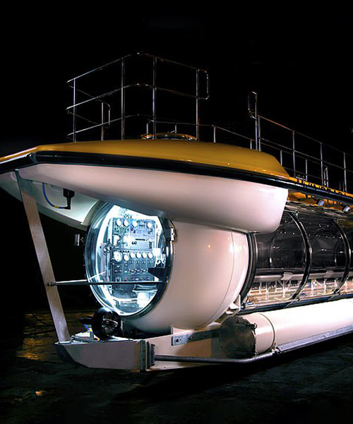 this tourist submarine by triton gives visitors panoramic underwater views
