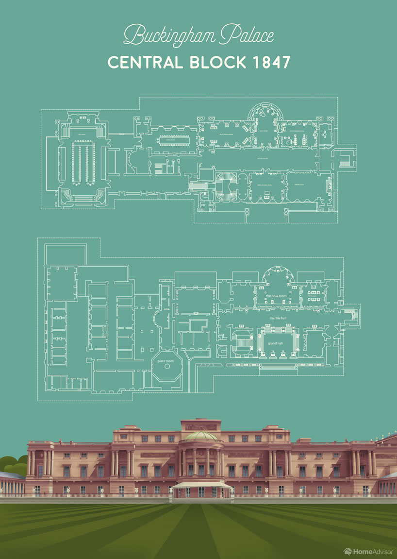 Explore Inside Buckingham Palace With The Most Up To Date Floor Plans