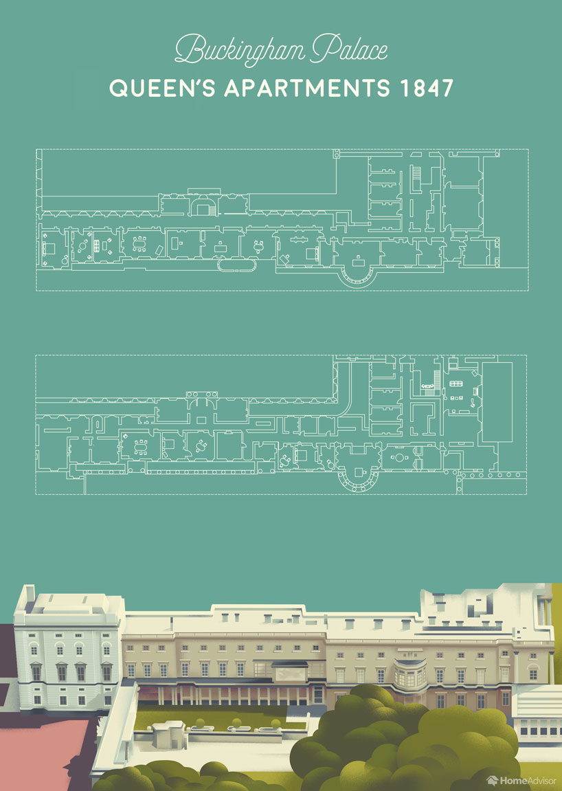 buckingham palace interior layout