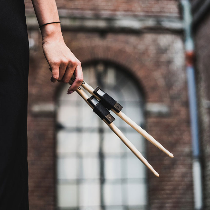 portable and silent 'freedrum' sticks let you play the drums anywhere