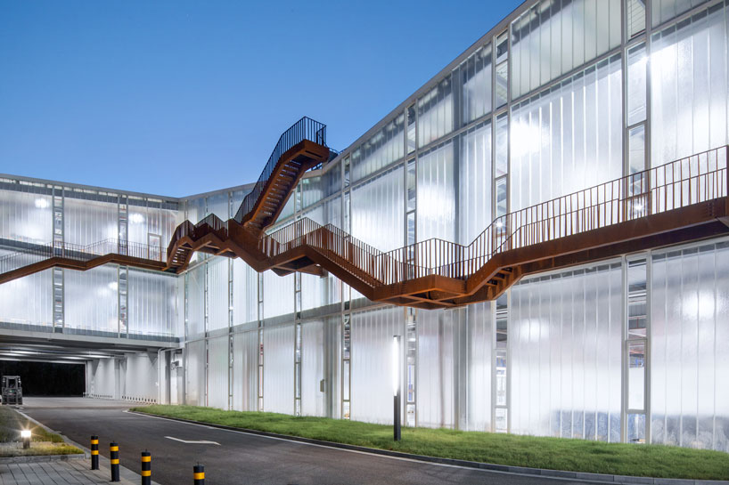 gad · line+ studio completes the riverside 'mountain house' factory in zhejiang, china designboom