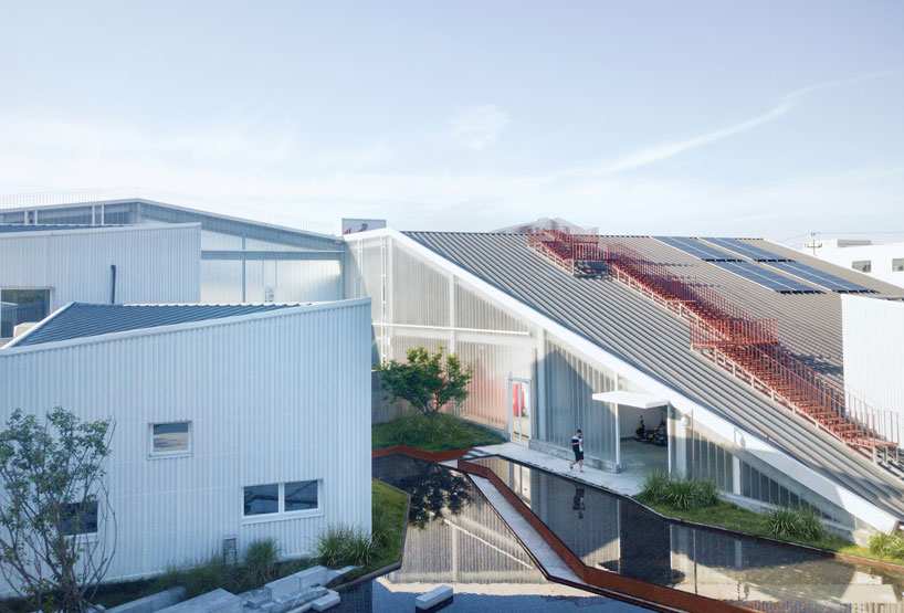 gad · line+ studio completes the riverside 'mountain house' factory in zhejiang, china designboom