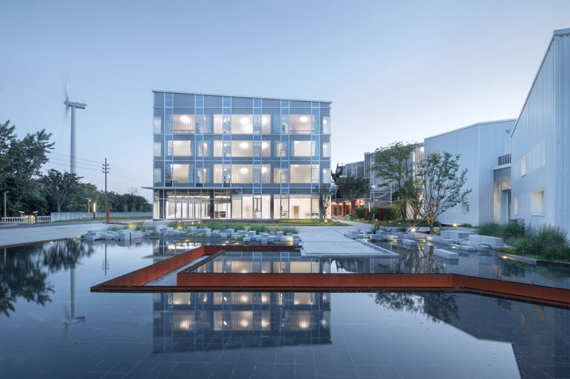 gad · line+ studio completes the riverside 'mountain house' factory in zhejiang, china designboom
