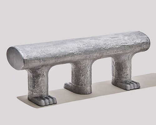 studio HAK creates sculptural furniture with oversized aluminium paws