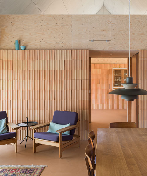 house on fanø by lenschow & pihlmann reinterprets the traditional danish longhouse
