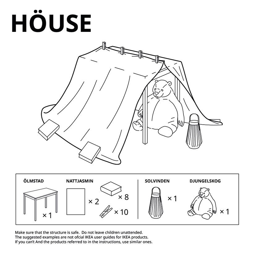 Ikea S Quarantine Campaign Illustrates Six Ways To Make Furniture Forts
