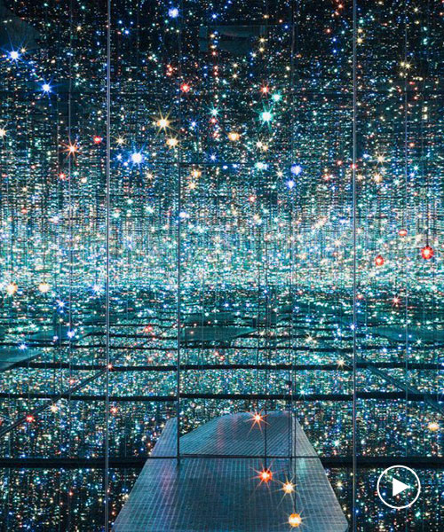 'infinite drone' by THE BROAD pairs kusama's infinity mirrored room with ambient sound art
