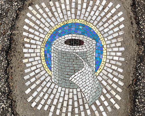 jim bachor fills chicago's potholes with 'worshiped' COVID-19 essentials