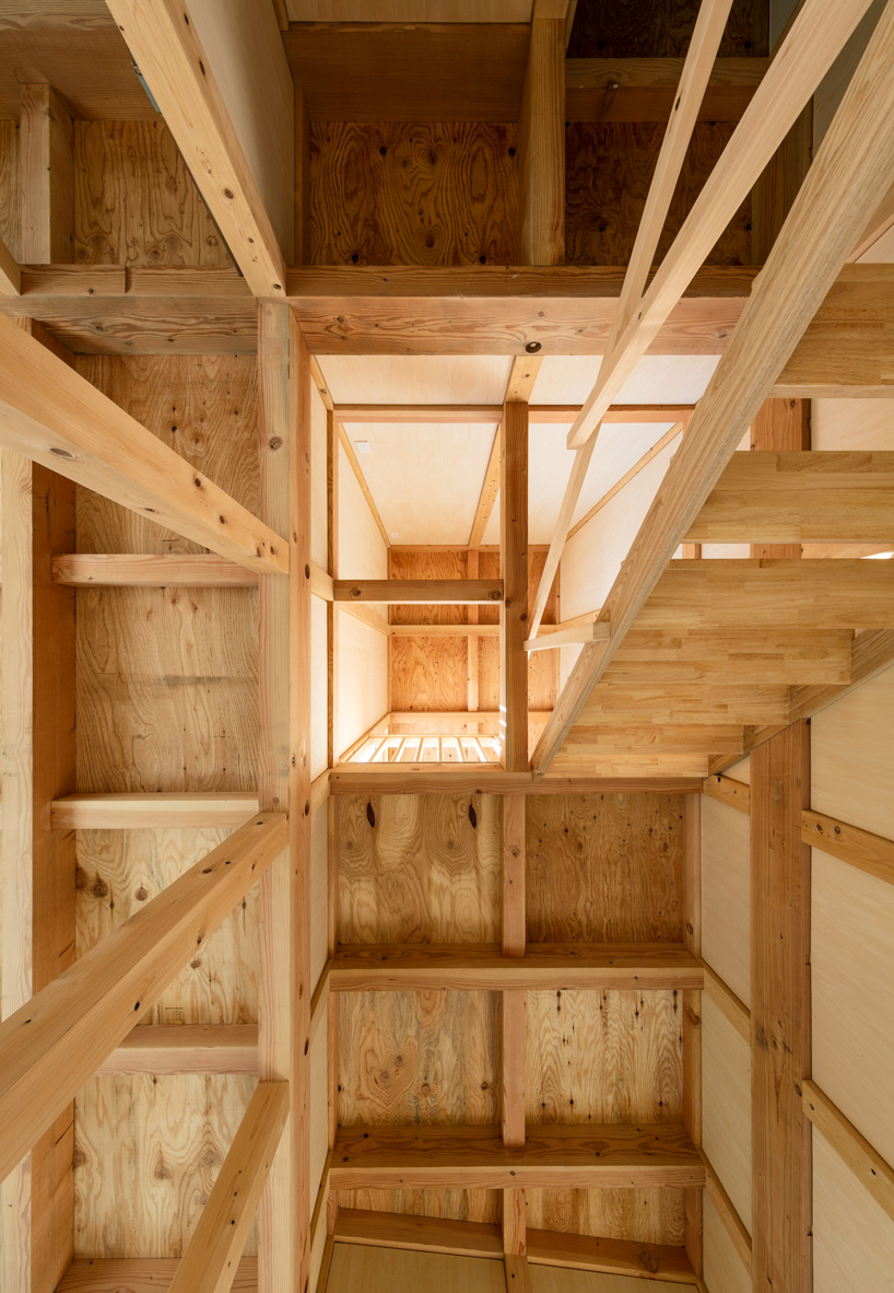 Kiyoaki Takeda's wooden house with five retaining walls in Tokyo connects nature with the artifact