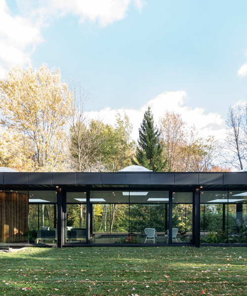 maurice martel's glass pavilion in canada is a tribute to modern architecture