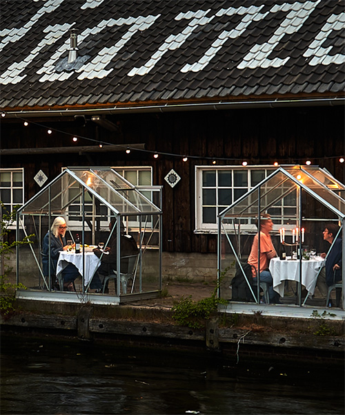 restaurant in amsterdam installs greenhouses to ensure social distancing