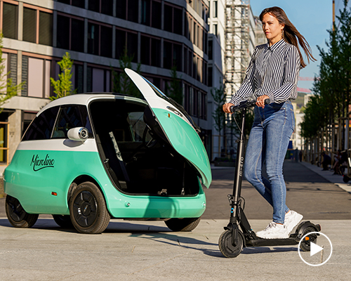 foldable micro explorer e-scooter can roll 3,100 miles per lifespan