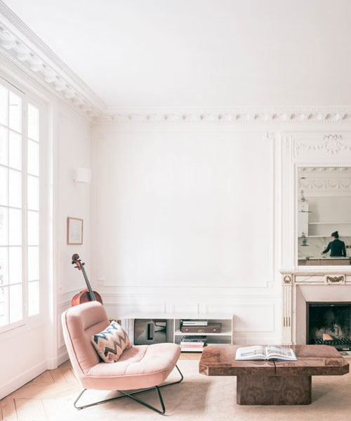 NEA renovates a 19th century apartment in paris to create a timeless light-filled space