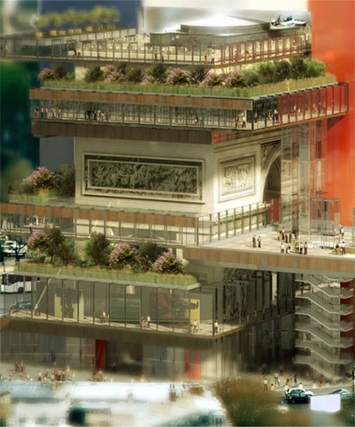 casing the arc the triomphe. a proposal to reappropriate the public monument in paris