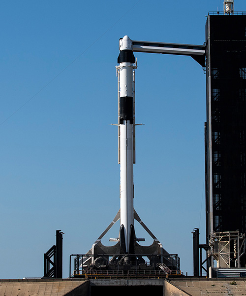 SpaceX launches its first human mission to space with falcon 9