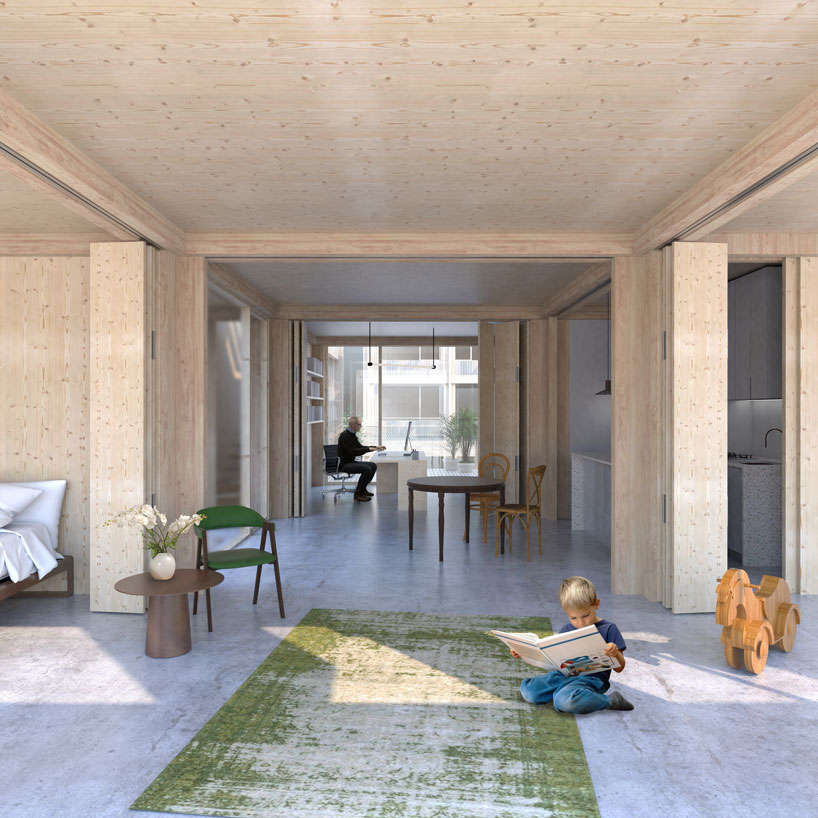 aula modula by studio BELEM rethinks traditional housing for evolving lifestyles designboom