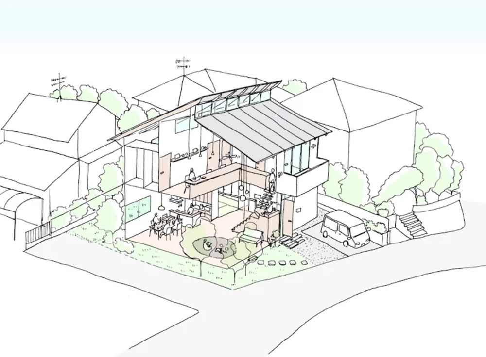 studio tawaraya connects wooden 'house in tanmachi' with its surroundings in japan