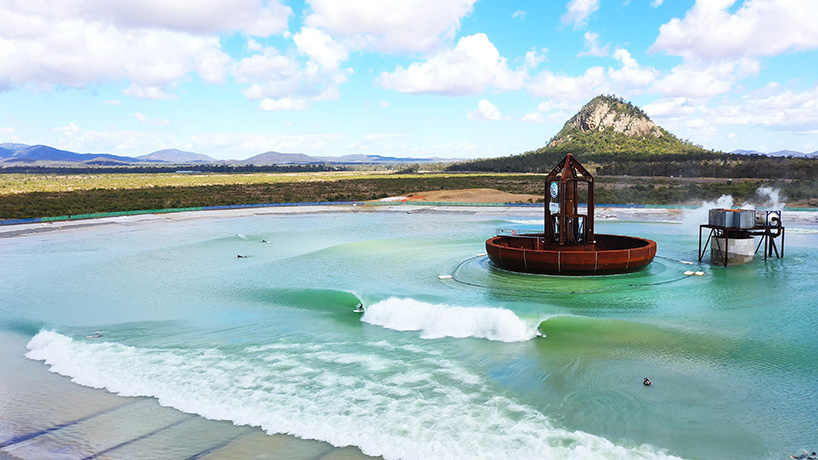 surf lakes world's largest wave pool designboom