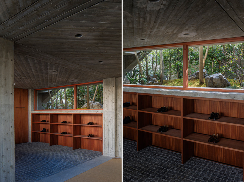 toru shimokawa wraps concrete 'belt' around boutique clothing store in japan