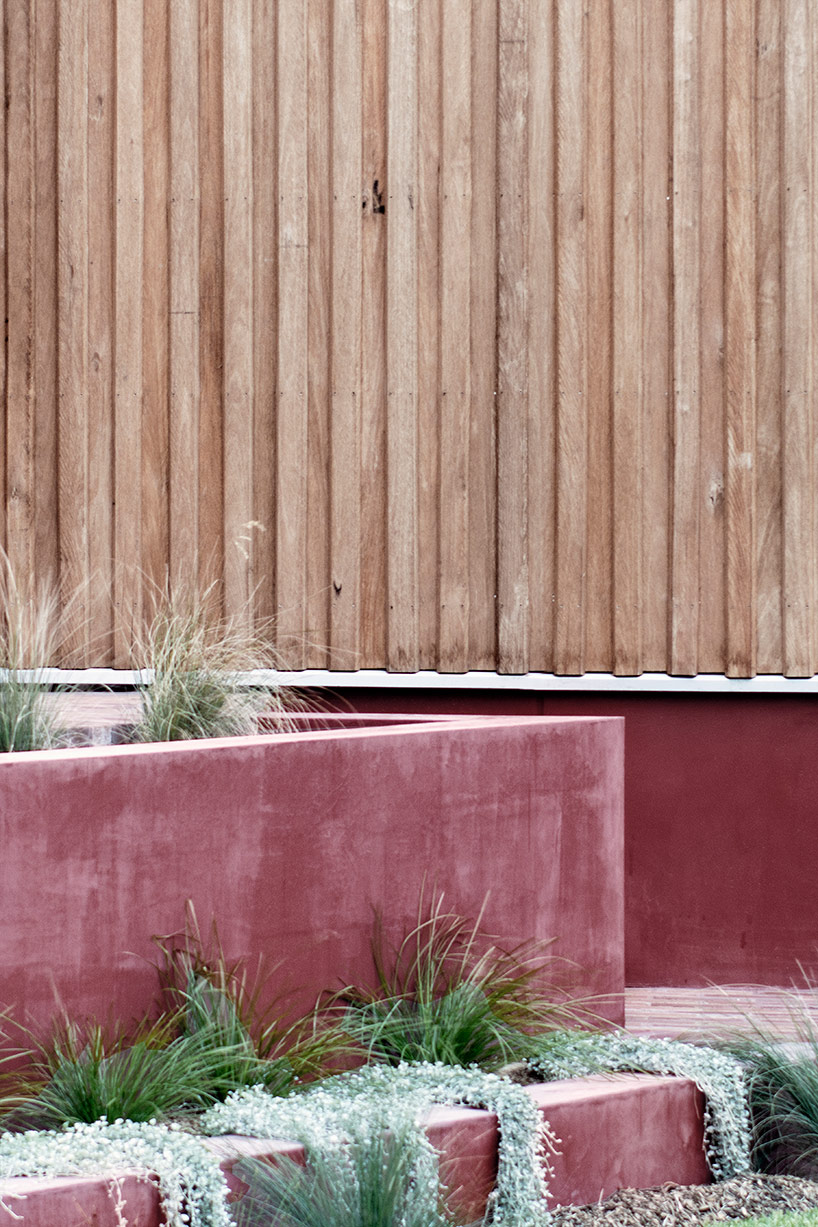 TRIAS conceives 'three piece house' as a collection of pavilions in timber and brick