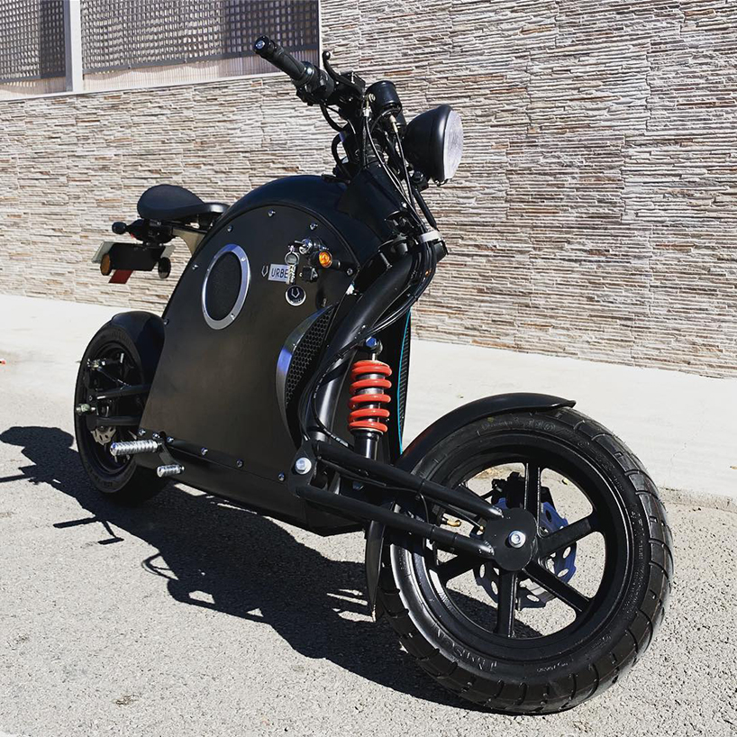 monolithic urbet ego electric moped is designed for urban mobility