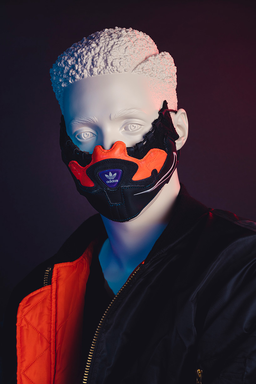 designers dissect old sneakers to create expressive face masks
