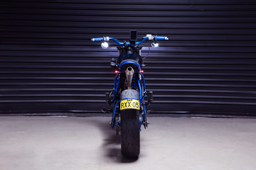 Beauty In Blue Yamaha Tw200 Street Tracker Bike By Purpose Built Moto