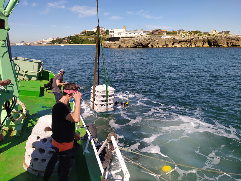 3D-printed artificial reefs immersed in european bays as part of 3Dpare project