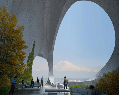 ODA sculpts its proposed seattle tower with elevated, undulating garden space