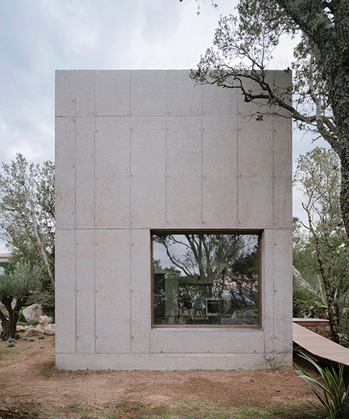 orma architettura nestles its minimalist 'casa R' along rocky landscape of corsica