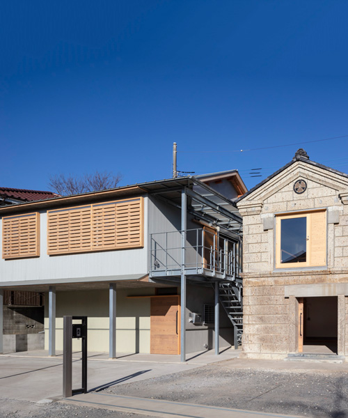 araki + sasaki architects combines three volumes into one residential complex in asaka, japan