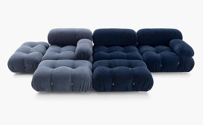 B&B italia sustainably updates 1970 camaleonda modular sofa by mario bellini