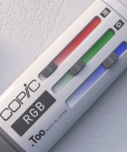 berkay gursoy conceptualizes copic marker pen with a RGB slider