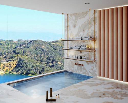 lush bel air residence by carole carr design offers panoramic views of the surrounding hills