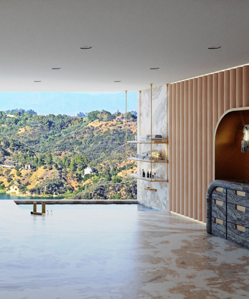 lush bel air residence by carole carr design offers panoramic views of the surrounding hills