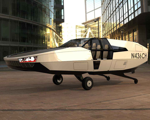 cityhawk eVTOL flying car by urban aeronautics will run on hydrogen