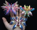 cristian marianciuc crafts intricate paper cranes full of extraordinary details