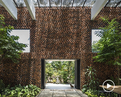 breathing walls improve the indoor air quality of this vietnam house designed by CTA