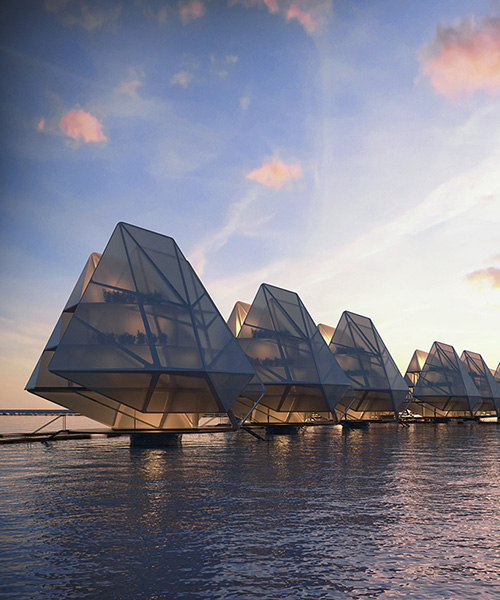 dada envisions modular floating dwelling units for coastal communities over the world