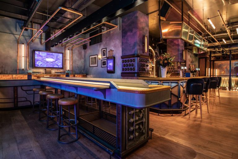 ellis design studio adds art deco elements within industrial, electric ...