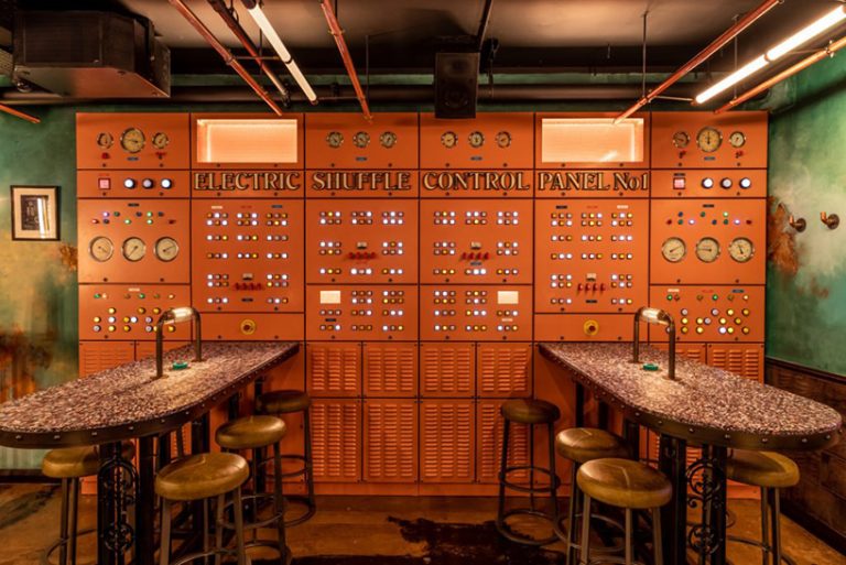 ellis design studio adds art deco elements within industrial, electric ...