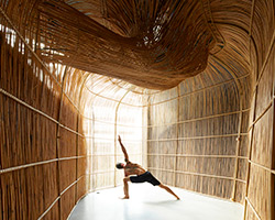 enter projects fuses 3D technology with local craftsmanship for vikasa yoga HQ in bangkok