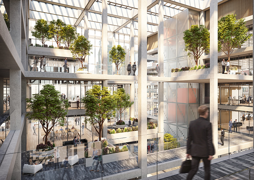foster + partners breaks ground on ICÔNE office complex in luxembourg
