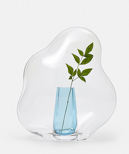 glass flower hoods by yuhsien design studio look like bubbles frozen in time