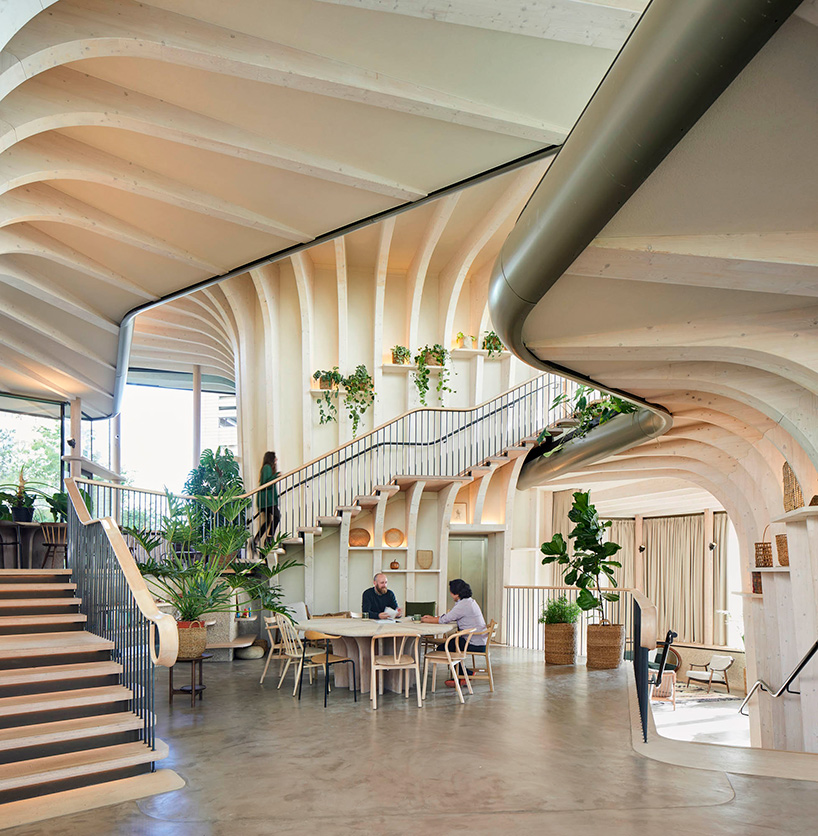 heatherwick studio designs maggie's centre in leeds as a group of three large-scale planters