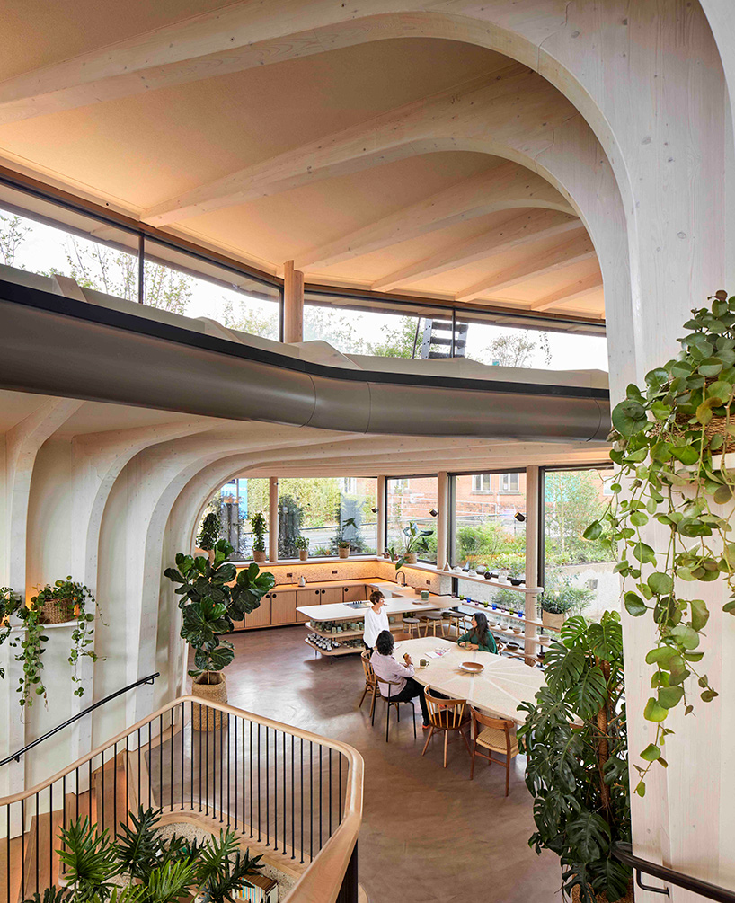 heatherwick studio designs maggie's centre in leeds as a group of three large-scale planters
