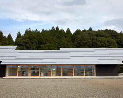 hiromu nakanishi architects + masashi ogihara architects build nishikimachi secret naval air base museum in japan