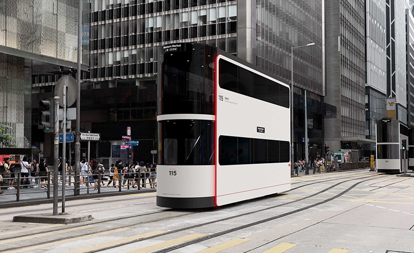 'island' is a driverless social-distancing tram designed for hong kong