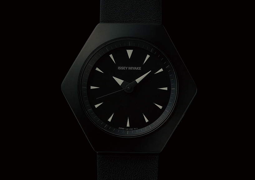 konstantin grcic designs hexagonal ROKU watch for issey miyake