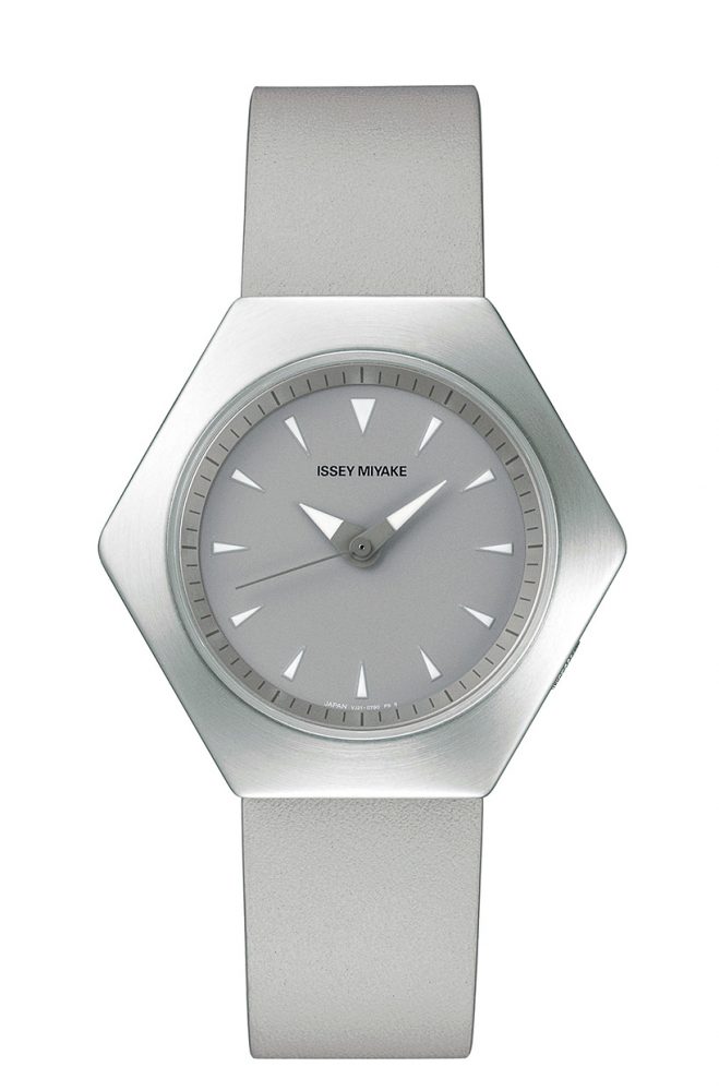 konstantin grcic designs hexagonal ROKU watch for issey miyake